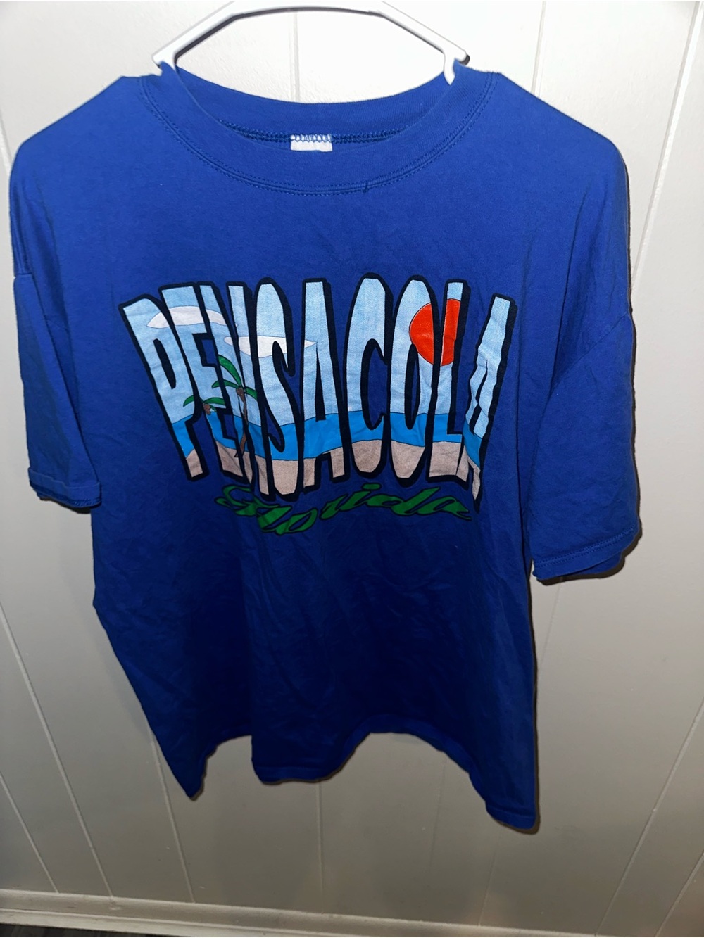 Pensacola Florida Graphic Tee - Bright Royal Blue